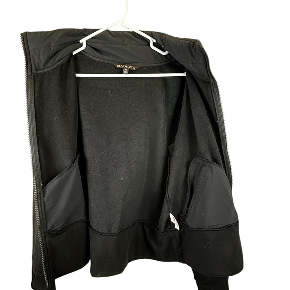 ATHLETA Black Victory Primaloft Fleece Lined Zip Up Hoodie - Picture 5 of 8